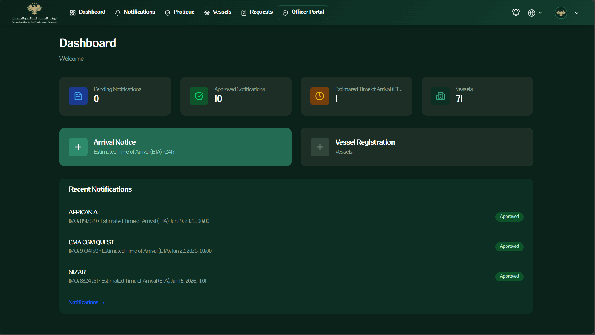 Maritime Ports Authority Information System (MPAIS) project screenshot - 7/10